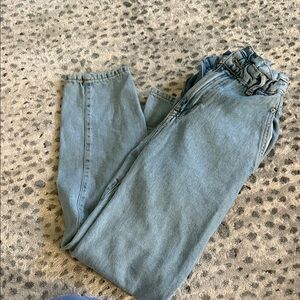 Zara Light Blue Straight Leg Jeans
